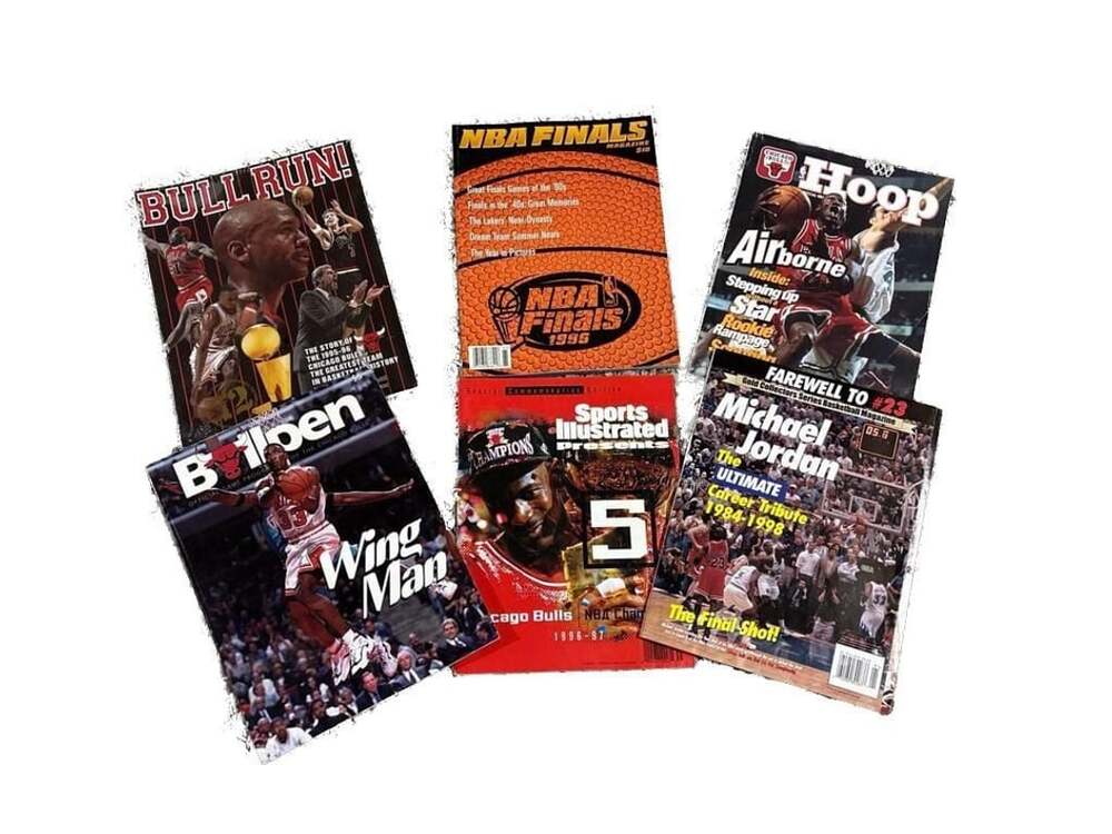 Vintage Michael Jordan Chicago Bulls Magazine Lot of 6